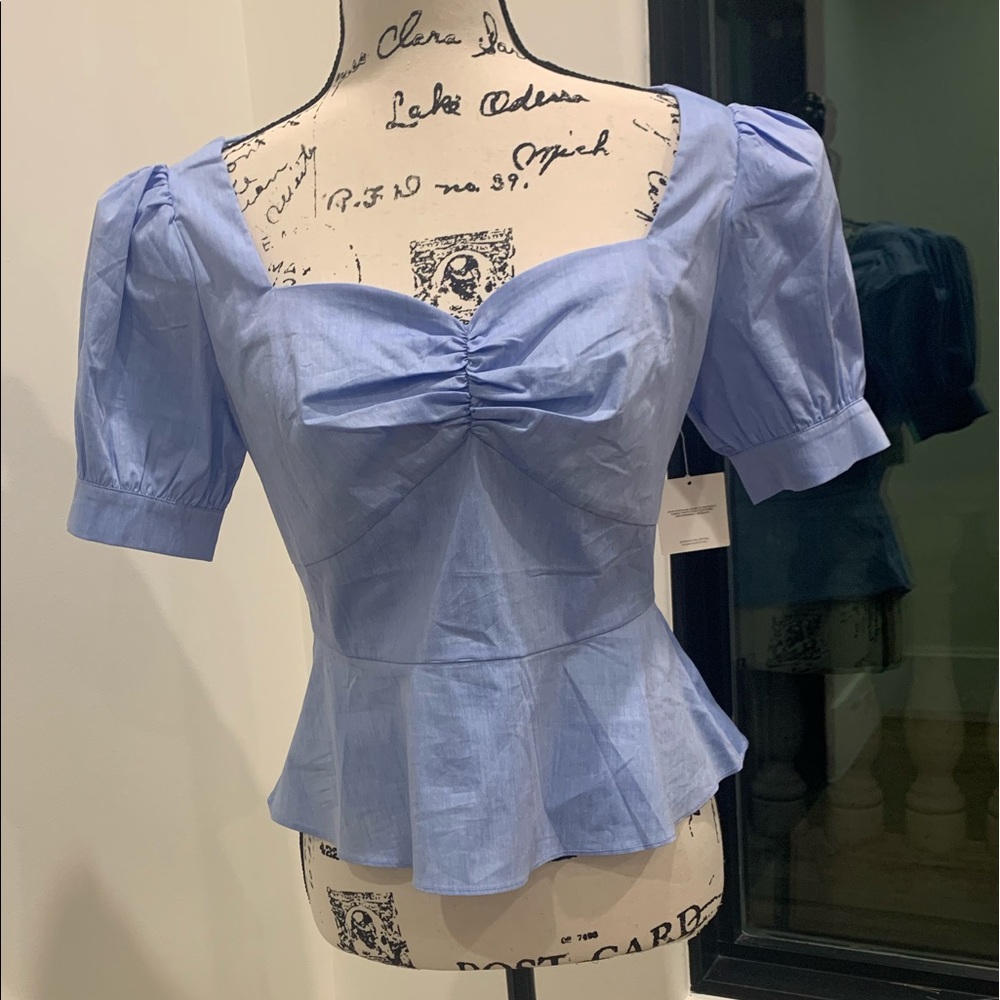 One One Six Baby Blue Top